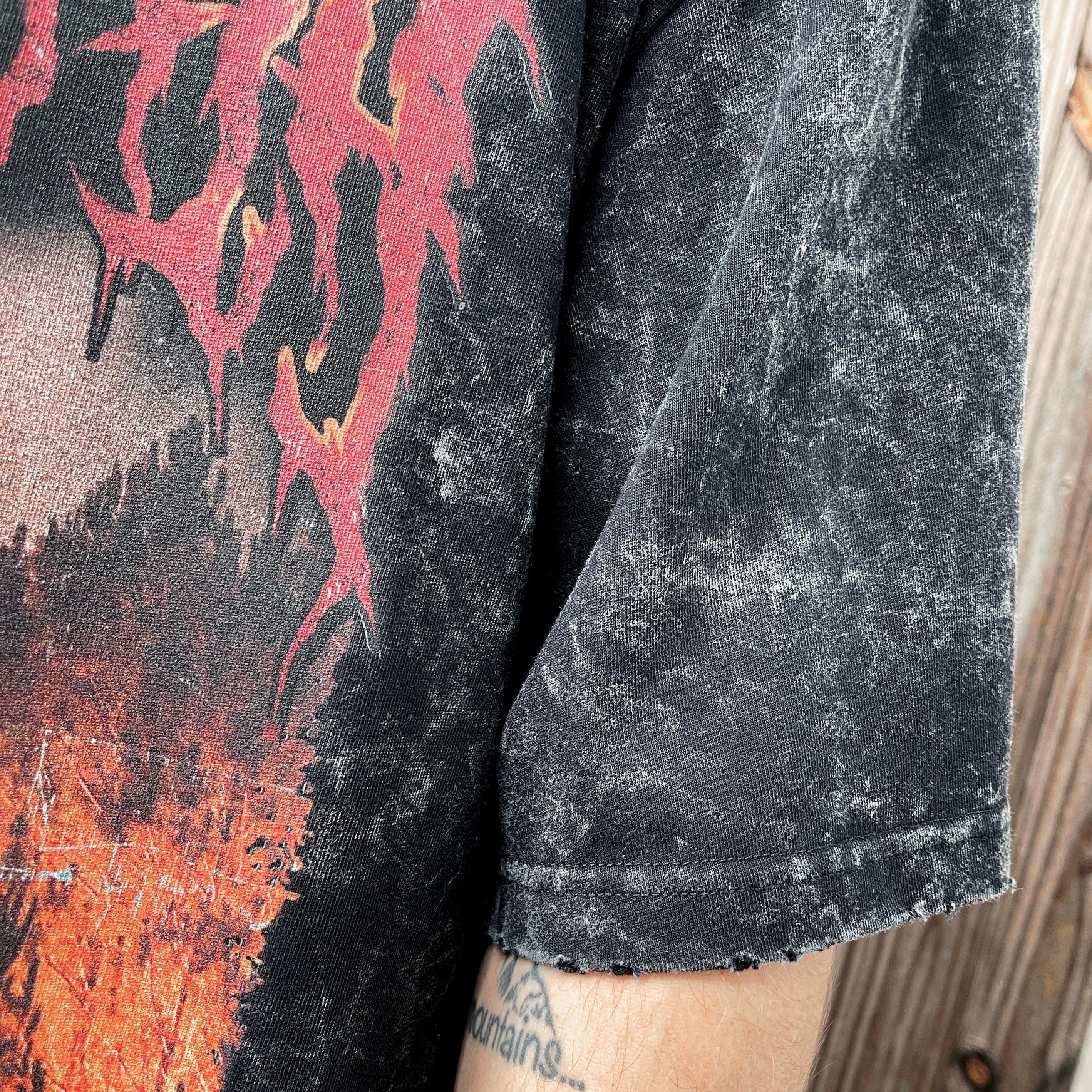 Blood Oversized Distressed T-Shirt