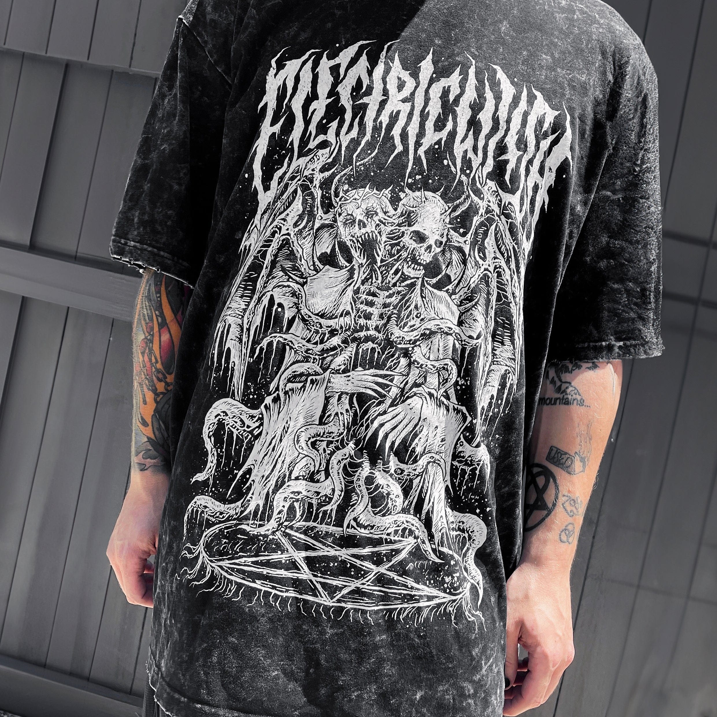 Gore Oversized Distressed T-Shirt