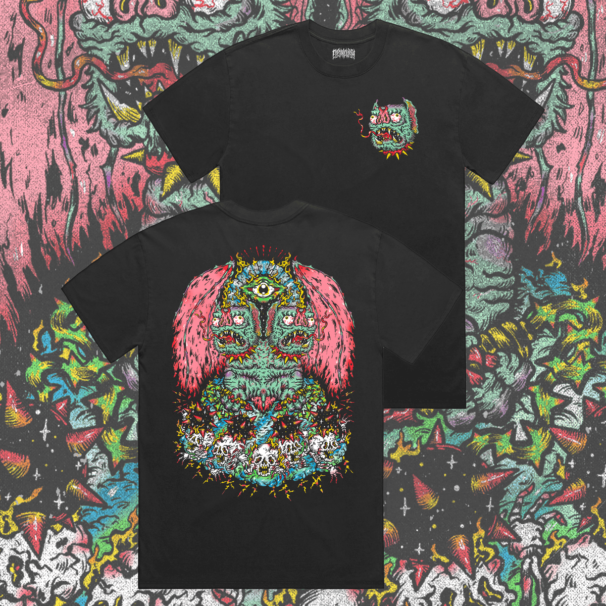 Cursed Twins Oversized Faded T-Shirt