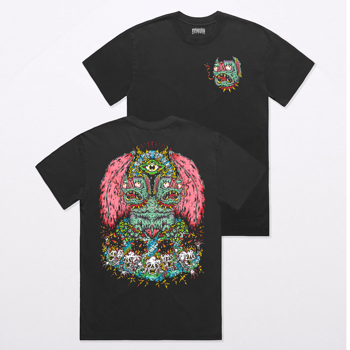Cursed Twins Oversized Faded T-Shirt