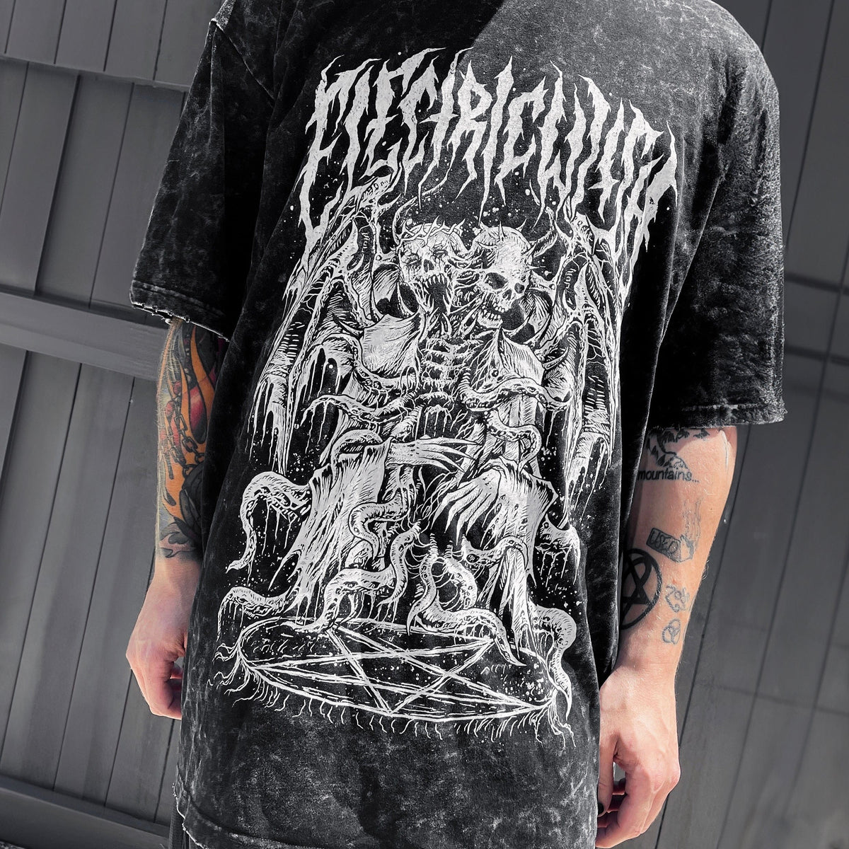 Gore Oversized Distressed T-Shirt